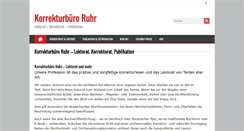 Desktop Screenshot of lektorat-korrekturlesen.de